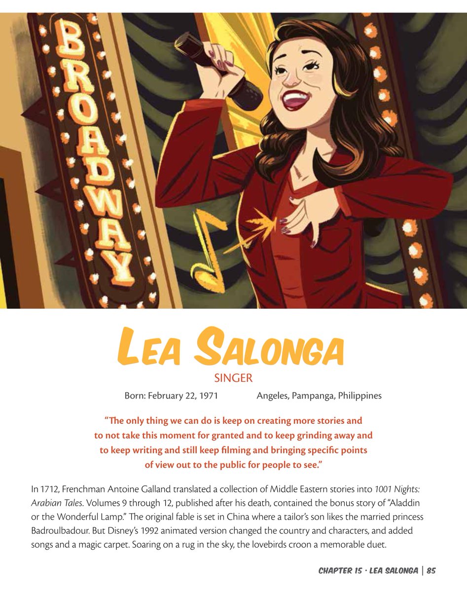 March is Women's History Month: learn about singer Lea Salonga in our graphic novel Awesome Asian Americans immedium.com/products/aweso… read her story & see how other AAPI women transformed the world! Art by Juan Calle #womenshistorymonth2022 #WomensHistory #WomensMonth #singer