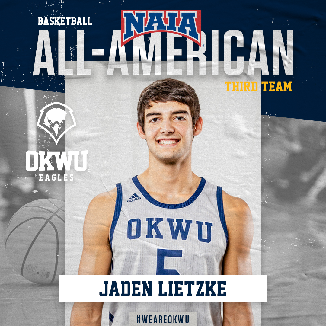 Congratulations to @OKWUeagles_MBB's Jaden Lietzke on being named to the NAIA All-American Third Team. Lietzke was the Eagles' leading scorer for the 2021-22 season. Full story: okwueagles.com/sports/mbkb/20…