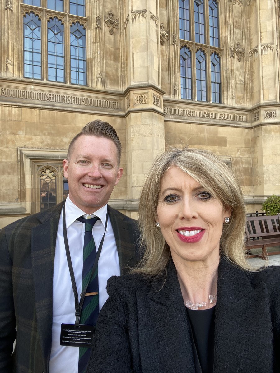 No rest for this dynamic duo! Our CEO <a href="/DevinHRed/">Devin Redmond</a> and Director of Market Intelligence <a href="/regexperts/">Stacey English</a> are visiting British Parliament today 🇬🇧

#TeamTheta