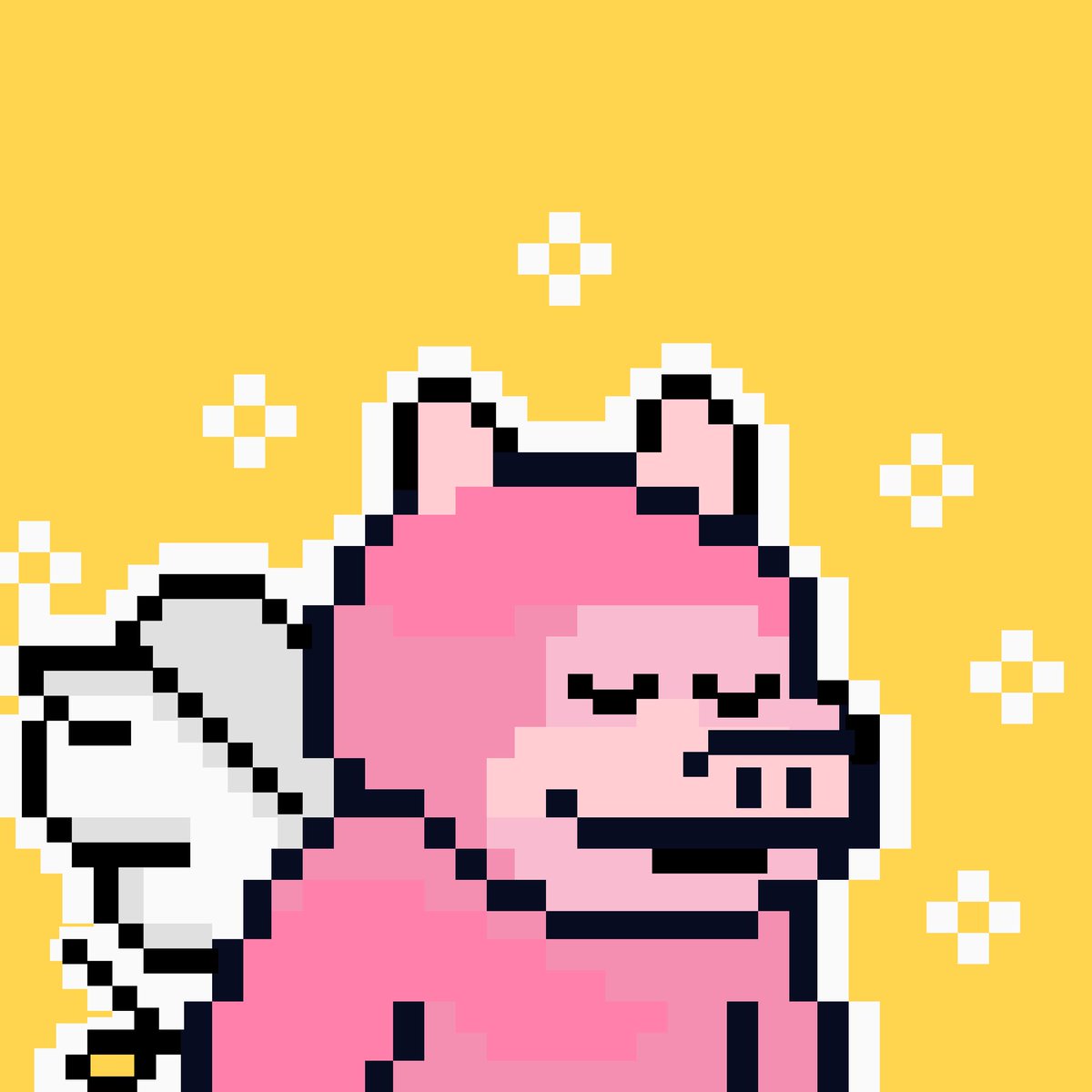 One of the <a href="/smol_wishes/">Smol Wishes</a> artists <a href="/jpegboiz/">Jpegboiz ❤️ $BLOCK $PARAM</a> pixelated our piggy. What do you think?