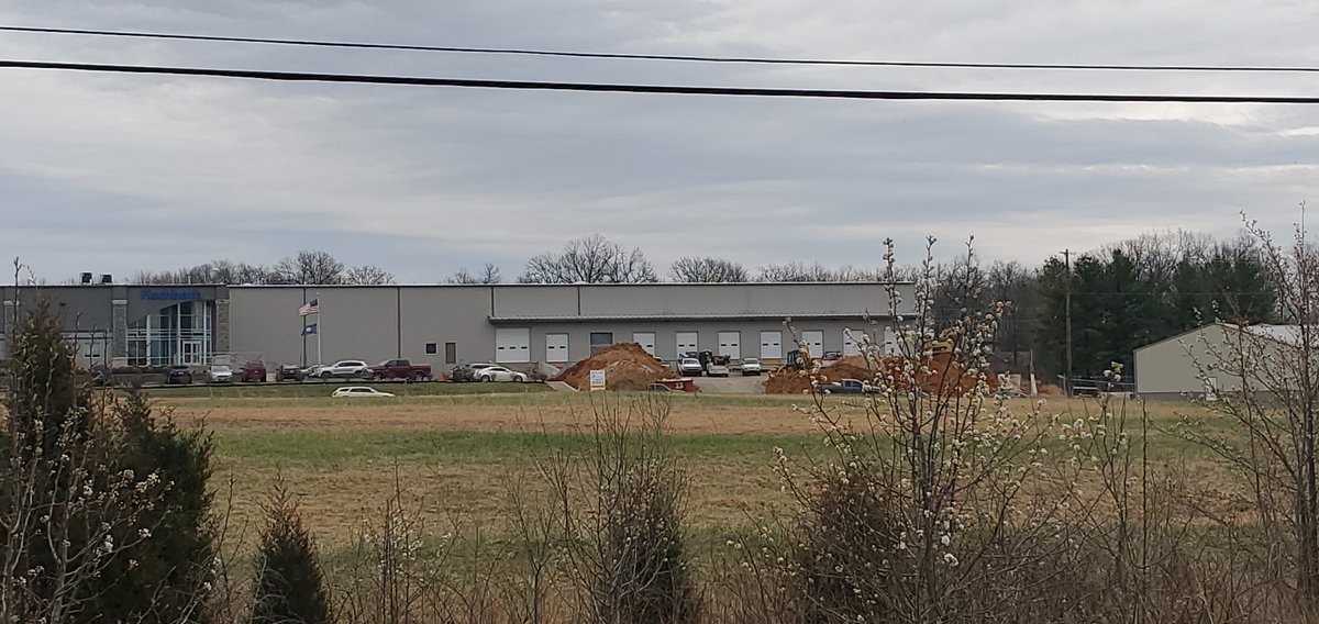JenkinsEssex's tweet image. Here is a quick update on our expansion at Fischbach. Building erection is now complete and interior finishes and site concrete are underway!