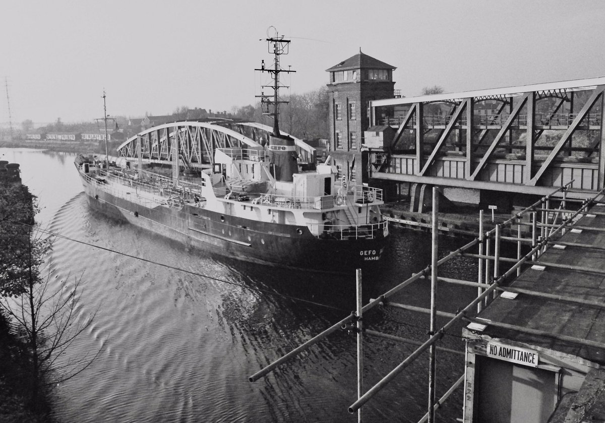 Barton swing bridge and aqueduct, Manchester Ship Canal. 1983/84