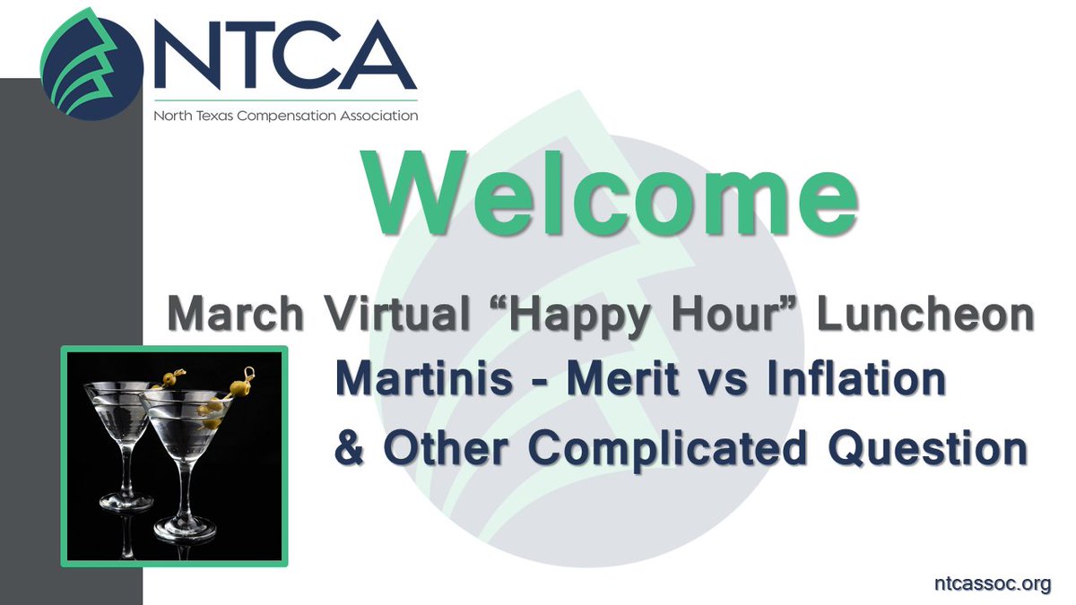 pikachewbecca's tweet photo. We're starting now and welcome to our #MartiniLunch! 🍸🍸 @NTCA_TX https://t.co/R04tbDRFAF
