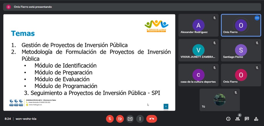 PlaneacionMeta's tweet photo. ¡Iniciamos nuestro ciclo de capacitaciones virtuales en Planeación Territorial! Durante esta primera jornada los asistentes de 10 municipios resolvieron inquietudes y accedieron a contenidos actualizados en materia de formulación y seguimiento a proyectos de inversión pública. https://t.co/p70UlCSpsR