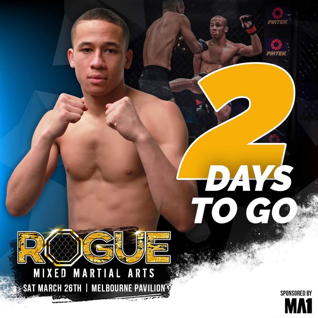 Triller_TV's tweet photo. 2⃣ days to go!

💥 #RogueMMA2 brings out the young guns of #MMA as they battle it out in #Australia. 

Streaming LIVE This Saturday, March 26th exclusively on #FITE.

👊 https://t.co/aVormaakkP https://t.co/IyQvnNEkzw