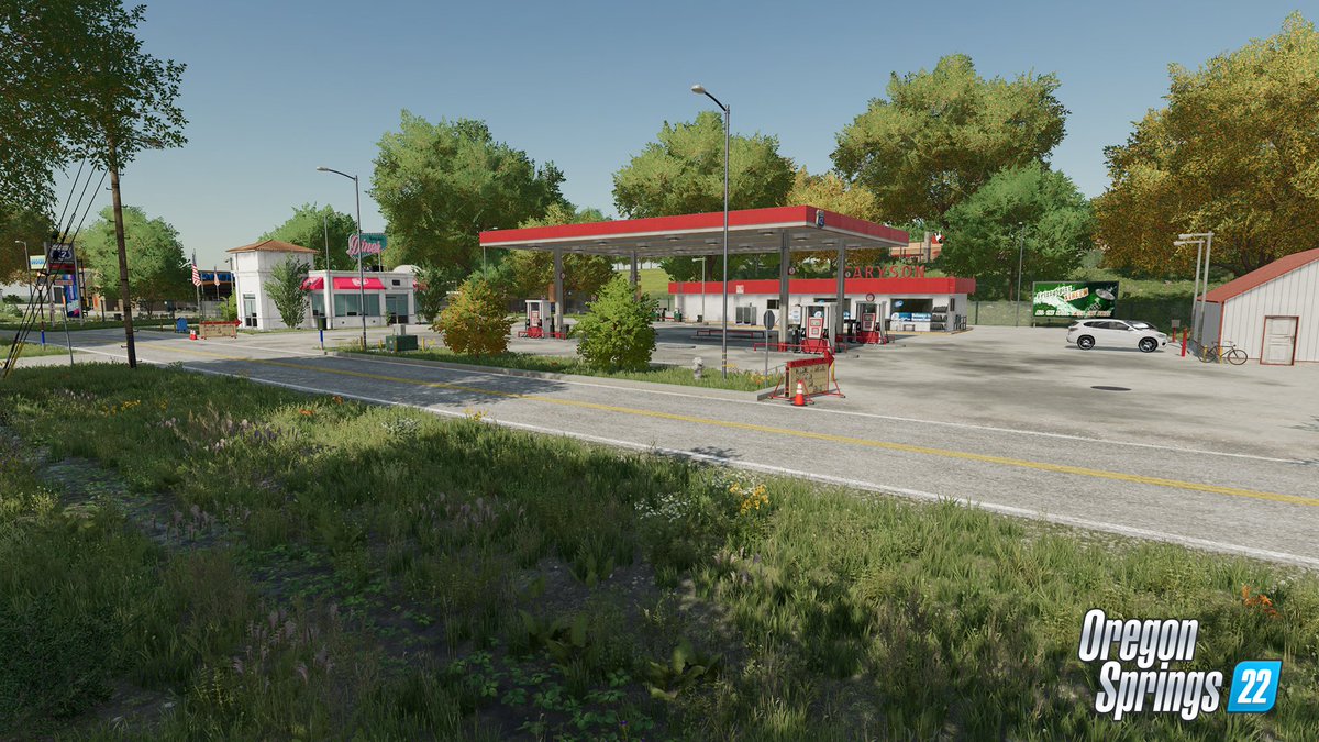 nld_community's tweet photo. Today we want to show you the Garyson Gas Station and the Mama Joe's Diner on Oregon Springs 22! ⛽️🍔

You can support us using our partner code NLDCOMMUNITY in the Giants Software store.🤝🐮 https://t.co/Dv99UUUGV5