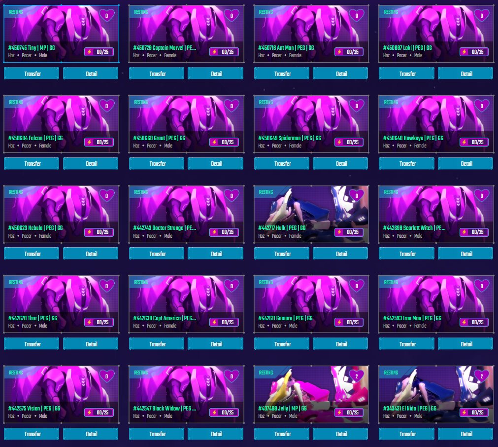 wankarloskrus's tweet photo. Napakabait naman ng tadhana para bigyan ako ng 9 pairs of virgin pegas!!!!!! 

9 males - 9 females

Thank you pows!! 

EYYYYYYY 

#PEG
#PegaxyScholarship 
#GintoGuild https://t.co/o2lrSnJ0he
