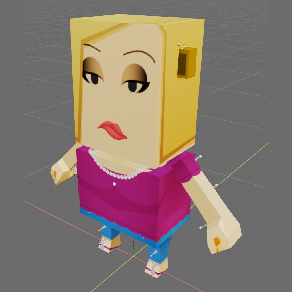 RealCrimeCraft's tweet photo. In the streets of CrimeCraft, you'll find Karens! What are you gonna choose to do when you see her give you this face?!⁠
#madewithunity #unity #gamedev #gamedevelopment #blender #games #comeatmekaren https://t.co/XsDnEGUXeI