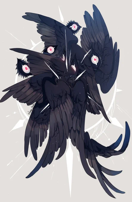 Wanted to draw a bunch of eyes and wings :D
I think this one is a fun design! 