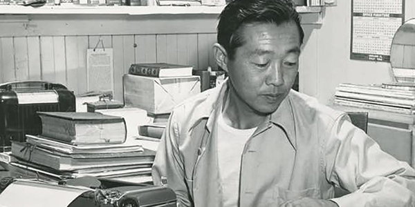 In a new Blue Review, Alessandro Meregaglia of <a href="/BSULibrary/">Albertsons Library at Boise State University</a> tells the story of Toshio Mori, who endured internment camps &amp; discrimination to become the first Japanese American to publish a book of fiction. 
bit.ly/3tDDNwA

<a href="/reviewblue/">The Blue Review</a> <a href="/BoiseStateSPS/">Boise State School of Public Service</a> #BoiseState