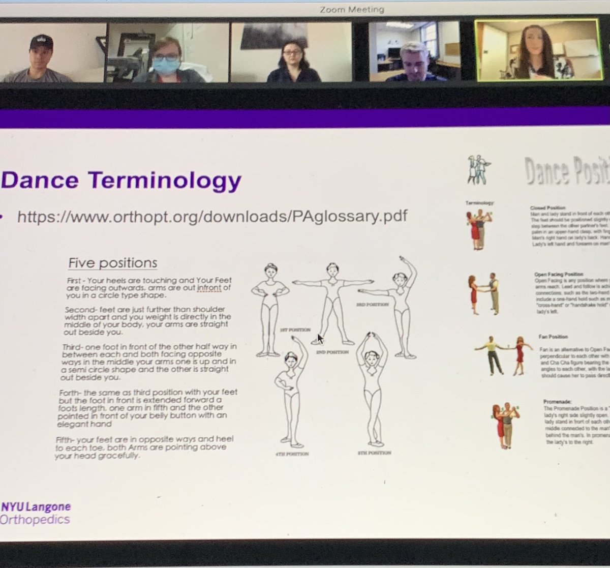 A unique lecture this morning at <a href="/KU_PMR/">KU PM&R</a> in sports medicine regarding the dancing athlete and performing arts with <a href="/thenewDrJ/">Dr. Julia Iafrate, DO, CAQSM, FAAPMR</a> from <a href="/nyulangone/">NYU Langone Health</a> #physiatry 👯‍♀️💃🏼🕺🏻