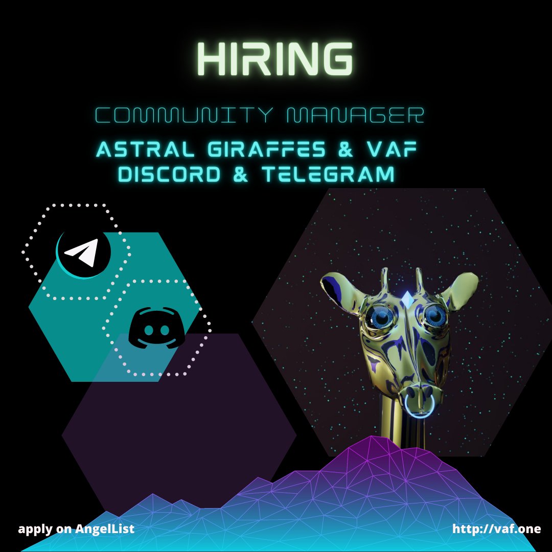 VAFdotOne's tweet photo. Join the $VAF discord and get involved with our community!
If you're interested in working with us as a community manager, please reach out.
π² https://t.co/xlkIBGkBjS
π² https://t.co/tnpHT6zQkG
#EcoCoin #VAF #GreenChipCrypto #web3 #altcoin https://t.co/i9BEohMbTP