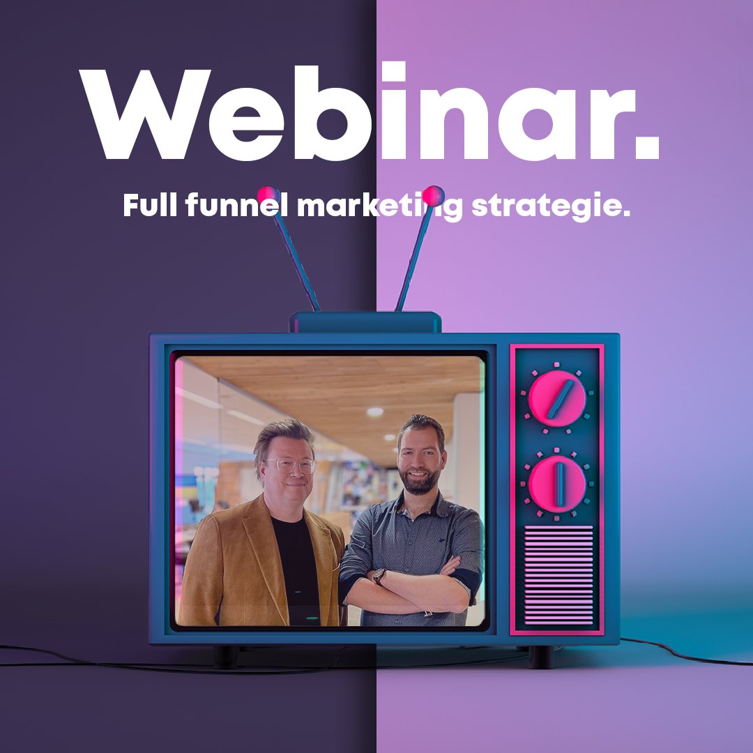 Wat is #fullfunnelmarketing en waarom is een goede #strategie zo belangrijk? Dat leggen Iwan Blokzijl en Martijn Hazelhorst uit in het live #webinar op 12 april om 11:00 uur. Meld je hier aan 👉 bit.ly/3Dg4YkF