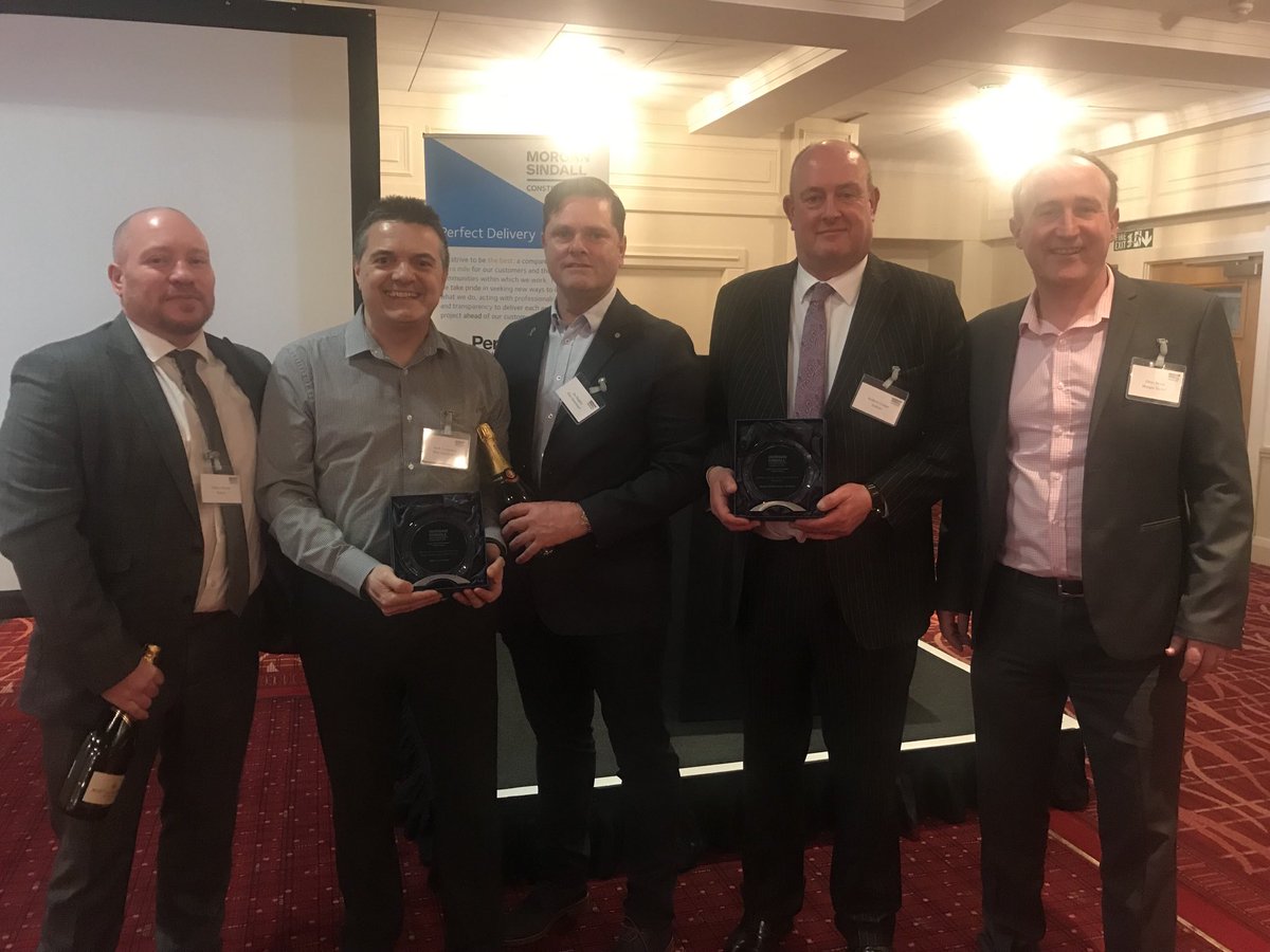 Really great to be presented with the ⁦<a href="/morgansindallc/">Morgan Sindall Construction</a>⁩ midlands supply chain family member award on behalf of ⁦<a href="/Senior_Systems/">Senior Architectural Systems</a>⁩ along with ⁦<a href="/Elite_Aluminium/">Elite Aluminium Systems Ltd.</a>⁩ receiving the £500k plus subcontractor award #collaboration #supplychain #construction