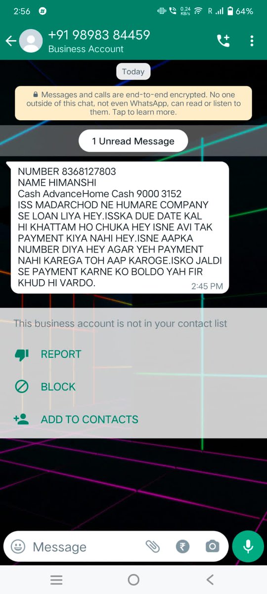 Himansh12904280's tweet photo. @pmoIndia @RBI
@CPDelhi @DelhiPolice
@ArvindKejriwal @cyber

@rashtrapatibhvn @aajtak @ZeeNews
#Help #Help #Help
पिछले कुछ दिनों से मेरे साथ ऑनलाइन लोन अप्प फ्रॉड हो रहा है और मुझे धमकाया जा रहा है और मेरे फोन का सारा डाटा हैकर ने ले लिया है कृपा करके मेरी समस्या का संज्ञान ले https://t.co/3iZiRJczs0