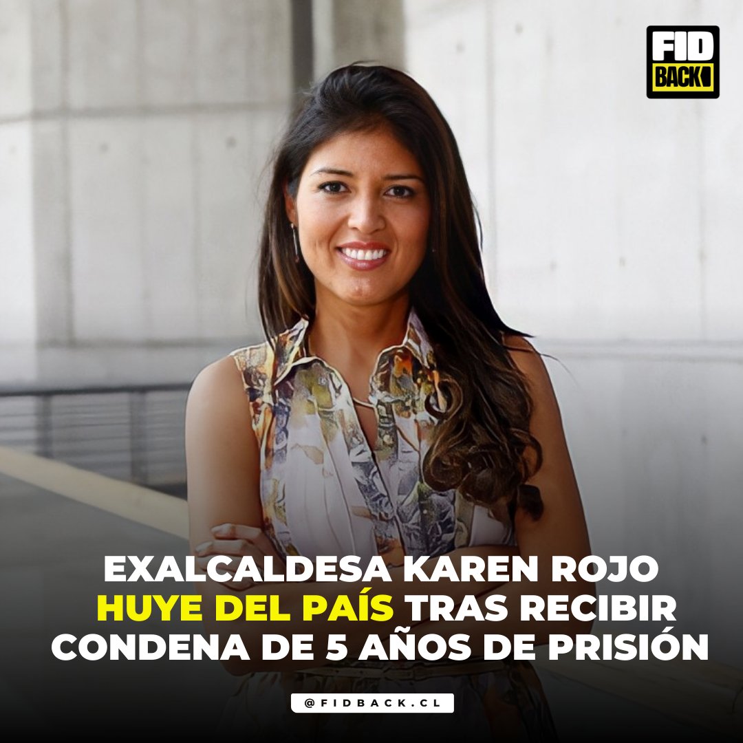 Fidback_cl's tweet photo. Exacaldesa de Antofagasta #KarenRojo huye del país tras recibir sentencia de 5 años y 1 día en la cárcel de mujeres de la ciudad 👀 conoce más detalles en nuestro Instagram
https://t.co/XNTupdsf6n https://t.co/zTePpnoeIj