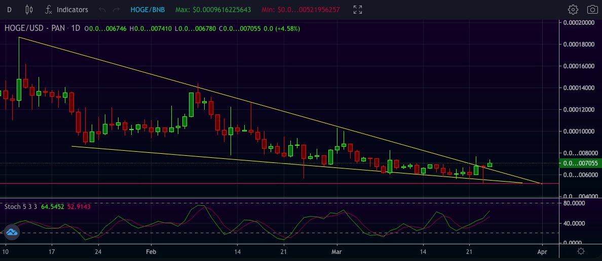 DUCHM186's tweet photo. $HOGE looking ready - after a succesful retest &amp; big rejection wick we can expect more upwards momentum. The next fib retracment target is 0.00027 area - letz do this 🔥 (always DYOR - no financial advice) #HOGEeverywhere #Hogenation
#COMMUNITY #DEFI #HOWL
#TERRA #ETH #EGOH #DAO https://t.co/jATOG5QuQq