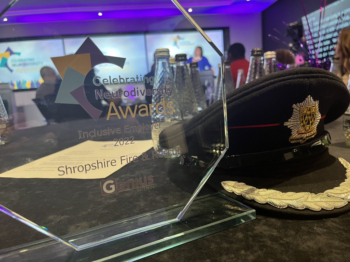 We only went and won! 👏🏻👏🏻🚒 Well done to @Capco as runner up in an excellent field. @CllrEricCarter @SFRS_Chief @SFRS_SHardiman @ShropCouncil @TelfordWrekin @shropsfire @NFCC_FireChiefs @geniuswithinCIC @NFCC_Chair