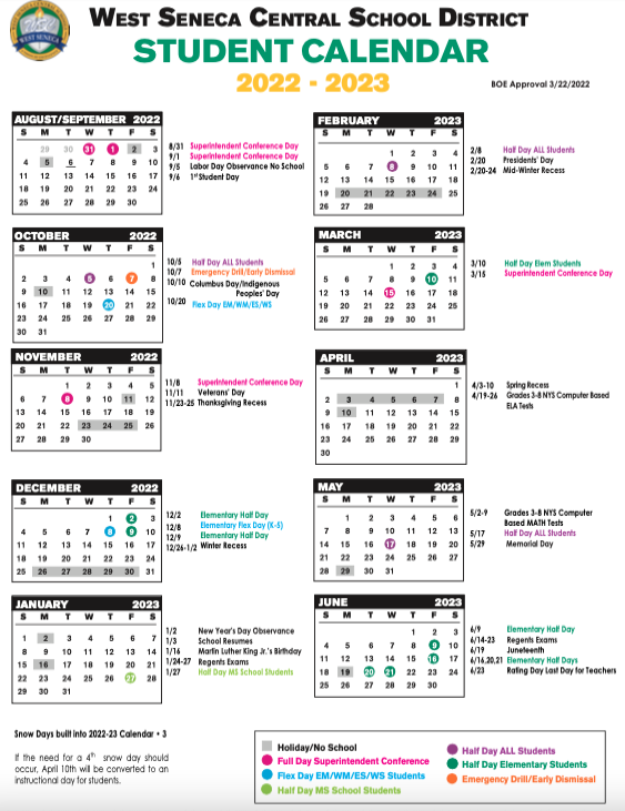West Seneca School Calendar 2024 Cyb Cristine West Seneca School Calendar 2024 Cyb Cristine