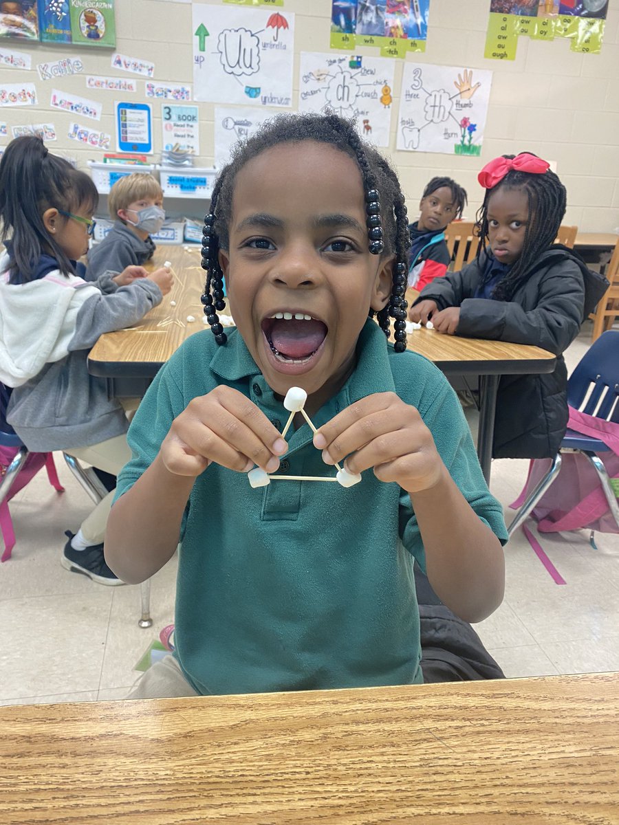 Yay for edible math! #toothpickshapes @DicksonTigers