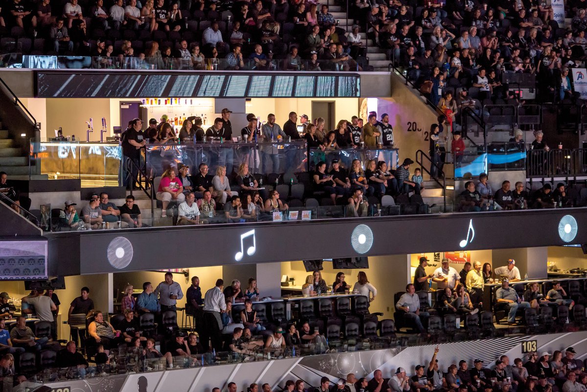HOKSportsRecEnt's tweet photo. #ThrowbackThursday to one of our favorite arena renovations at the @attcenter in San Antonio! We’re looking forward to watching the #MarchMadness #Sweet16 South Regional games at the arena tonight. https://t.co/UYeImc6ynS
