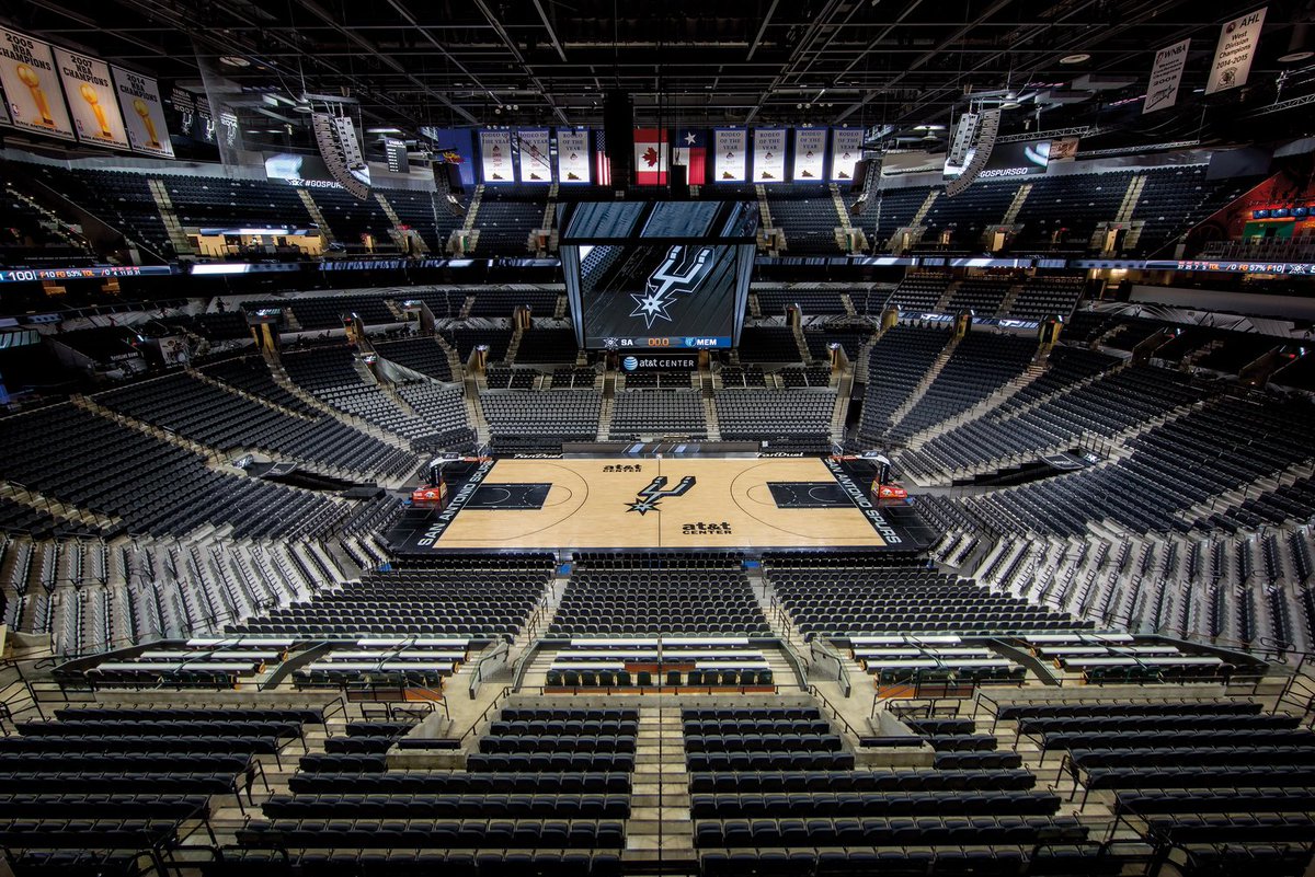 HOKSportsRecEnt's tweet photo. #ThrowbackThursday to one of our favorite arena renovations at the @attcenter in San Antonio! We’re looking forward to watching the #MarchMadness #Sweet16 South Regional games at the arena tonight. https://t.co/UYeImc6ynS