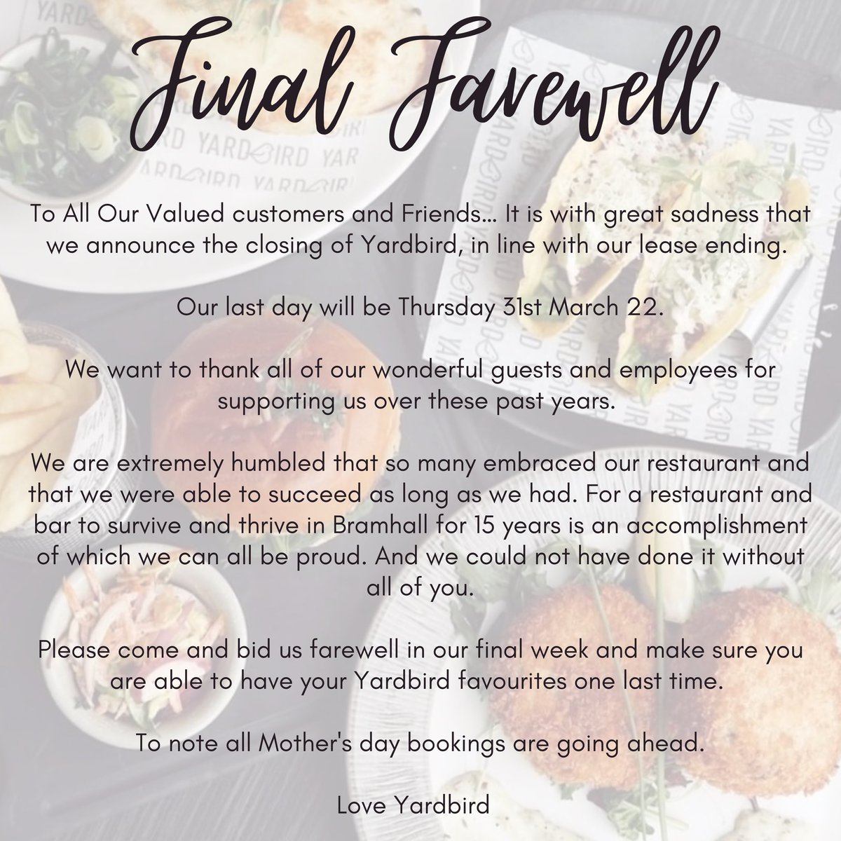 Yardbird (@yardbirdworld) on Twitter photo 