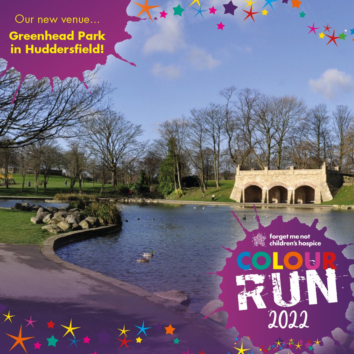 ForgetMNotChild's tweet photo. 🌈🎨 Our Colour Run is at a brand-new venue this year – Greenhead Park in Huddersfield on 30th July. Easy to get to and with lots to enjoy, it’s the perfect place to get colourful this summer! Early bird tickets are on sale now. #bringthecolourback 👇
https://t.co/8ZuySzxnBn https://t.co/2ytJQTtJlj