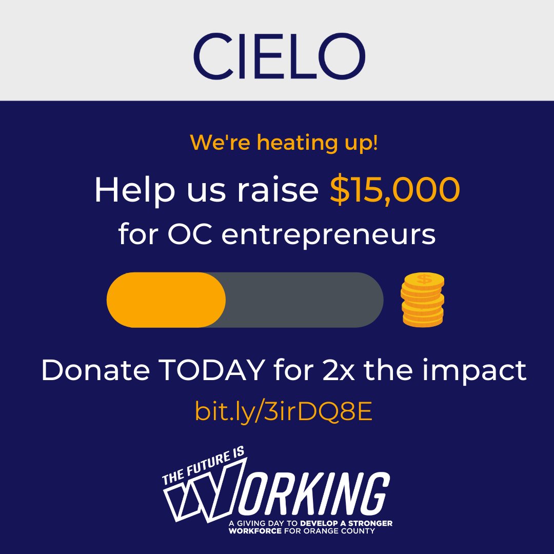 Wow, we're still early in Giving Day, but we've already raised close to $5,000.

Thank you for your support! We've still got $10,000 more to go before CIELO reaches its goal.

If you haven't made your donation yet, make sure you stop by our giving page: bit.ly/3irDQ8E