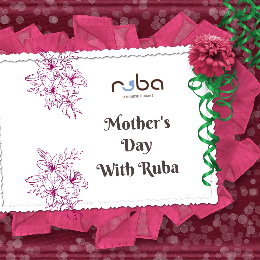 Why not celebrate Mother's Day with us here at Ruba? We promise to deliver fine food, a wonderful atmosphere with the most beautiful Lebanese wine from our range. A few tables still remain so give us a call on 0208 977 7700 to book. #MothersDay #Lebanese #FineWine #Teddington