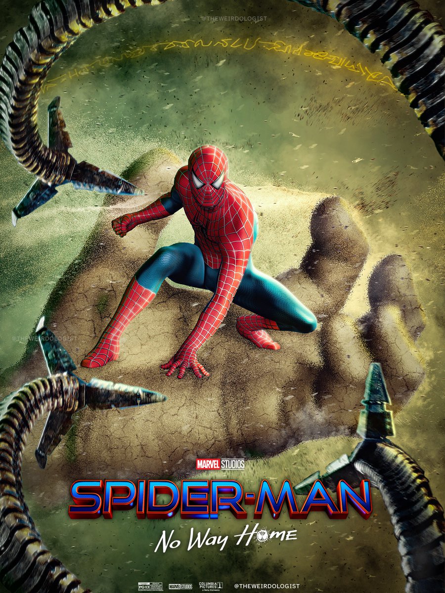 RT @TheWeirdologist: My fan-made poster of Spider-Man: No Way Home, ft. Peter #2 https://t.co/rbbZ48Y4ge