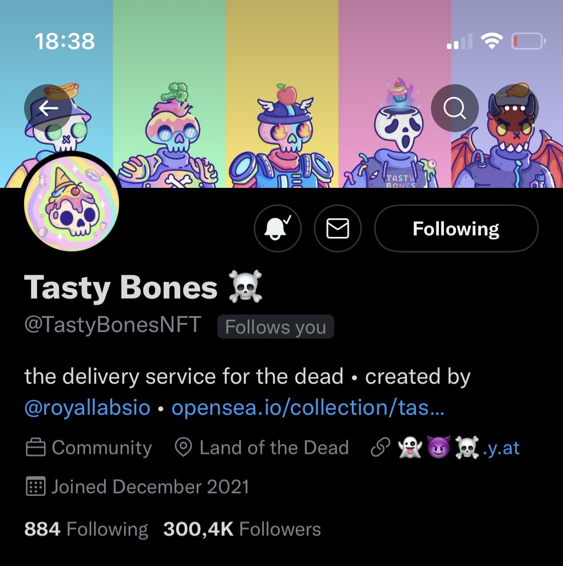 andre_smith_24's tweet photo. Getting a follow from @TastyBonesNFT has really made my day today! Its great to be part of this community! https://t.co/xtT7wnrZFo