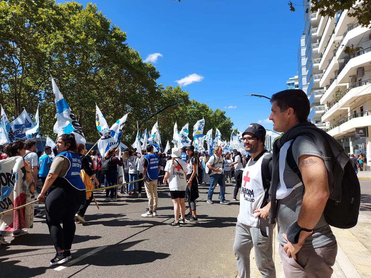 Hoy volvimos a marchar junto a las compañeras y compañeros de <a href="/campora_salud/">La Cámpora Salud</a> porque #Son30Mil por la #MemoriaVerdadyJusticia.

A 46 años del golpe cívico militar seguimos gritando #NuncaMás 🤍