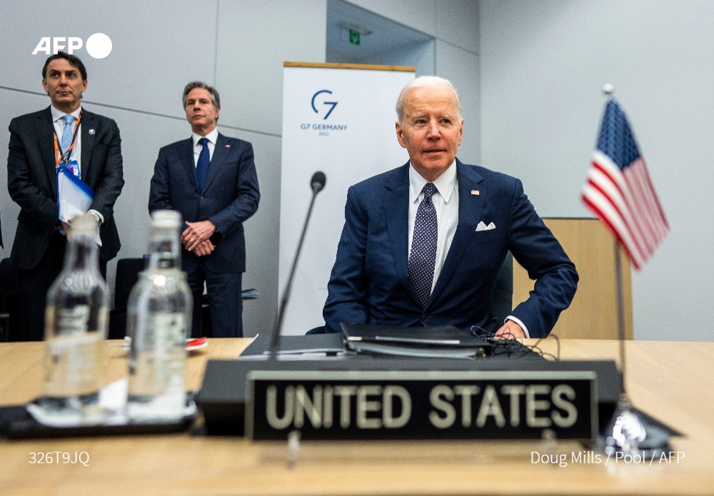 AFPespanol's tweet photo. #ÚLTIMAHORA La OTAN "nunca ha estado tan unida" como ahora, afirma el presidente de EEUU, Joe Biden, en Bruselas #AFP https://t.co/cWv2u3833J
