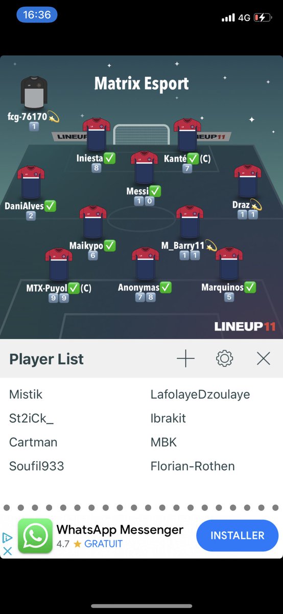 🎮 | Gameday

🏆 | @EfifaOnline 

22h : @BlackNyosUnited 

🏆 | <a href="/Coupe/">coupe</a> de la Ligue🇫🇷
  @EfifaOnline 
22h20: <a href="/Abyssal/">Kat</a> Project ( Retour ) 

#GoMatrix