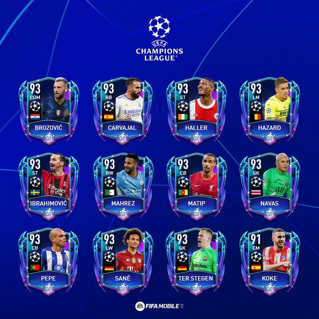 UEFA Champions League Players from Groups E-H are unlocking today at reset. 👀 Share the 93 OVR #UCL Player you're going for! 👇