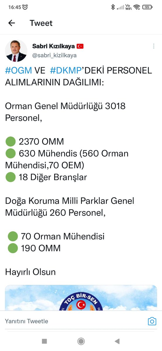 Belirtilen 70 Orman Endüstri Mühendisinin tamamının 2020 Kpss puanı ile alınmasını istiyoruz
<a href="/BekirKARACABEY_/">Bekir KARACABEY</a> <a href="/VahitKirisci/">Prof.Dr.Vahit Kirişci</a>