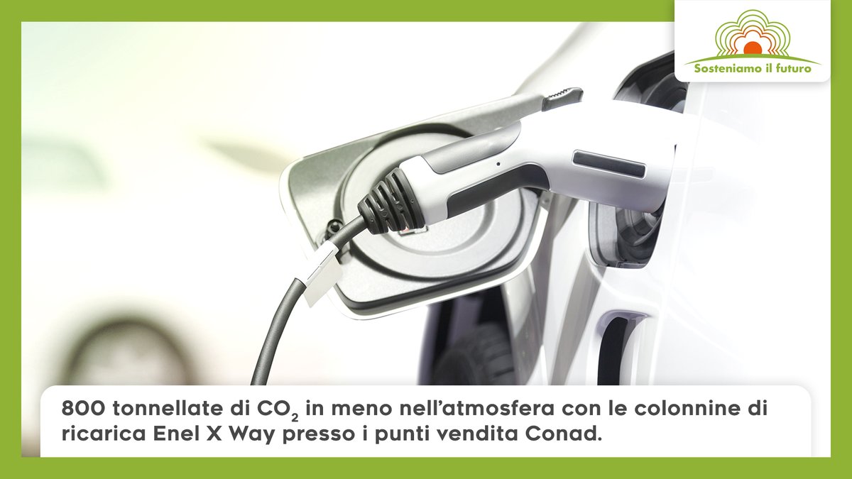 Conad's tweet photo. Grazie alla rinnovata sinergia con #EnelXWay di @EnelGroupIT, i parcheggi dei punti vendita Conad contano 400 punti di ricarica per #EV. Siamo più vicini alle esigenze della Comunità che cambia nel rispetto dell’ambiente https://t.co/yELIcqoWDA #sosteniamoilfuturo https://t.co/bjmQj4imQD