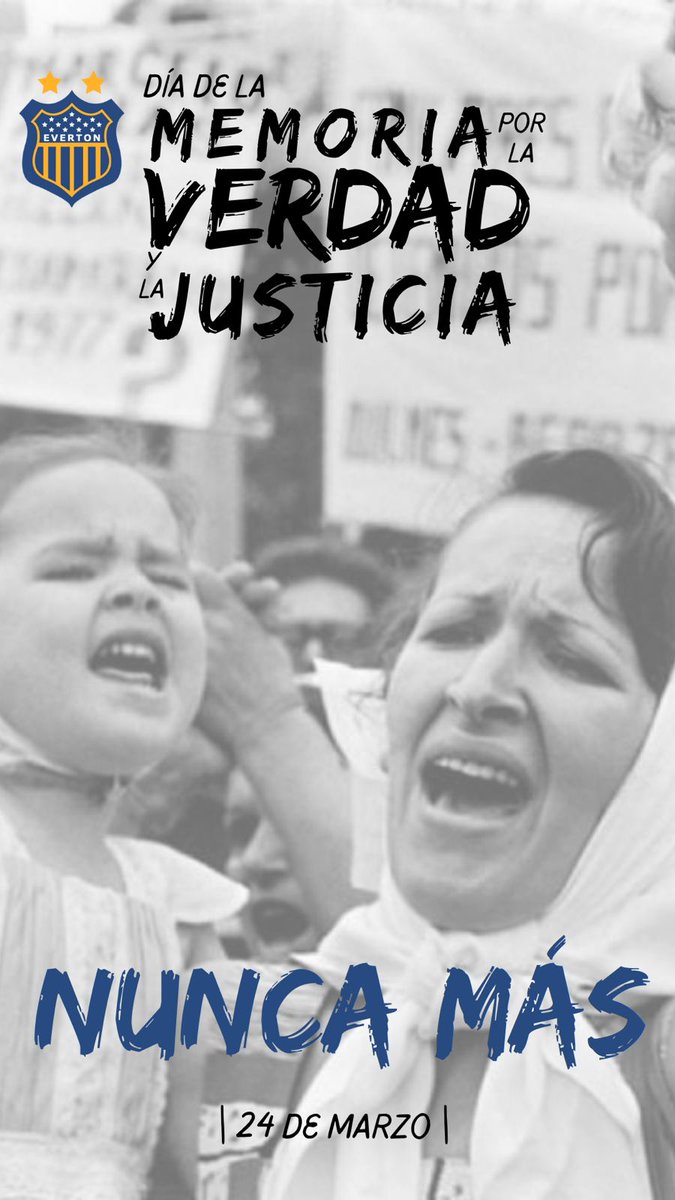 EvertonFutFem's tweet photo. Memoria, verdad y justicia https://t.co/vm6S9uL1cO