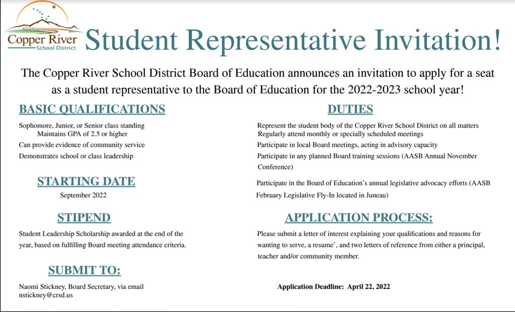 Copper River Schools tweet media