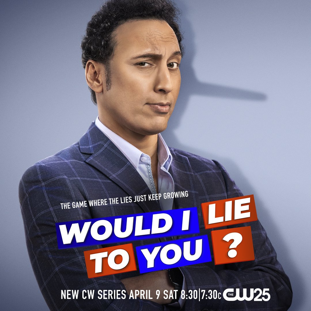 thecw25's tweet photo. We're not lying! This show is hilarious. Would I Lie To You? brings the laughs on Saturday, April 9 at 8:30/7:30c on the CW25! https://t.co/AyeIKeD3em