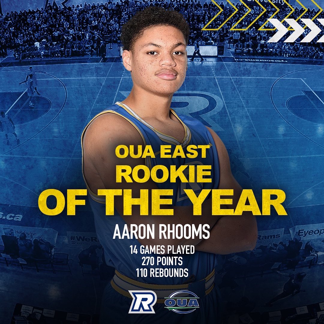 tmuboldmbb's tweet image. Man of the hour Aaron ROY Rhooms takes home the OUA East Rookie of the Year award and made the OUA’s East First Team All Star and OUA’s all Rookie team🤩

An absolute star in the making, we couldn’t be more proud of you Aaron⭐️

#weRrams