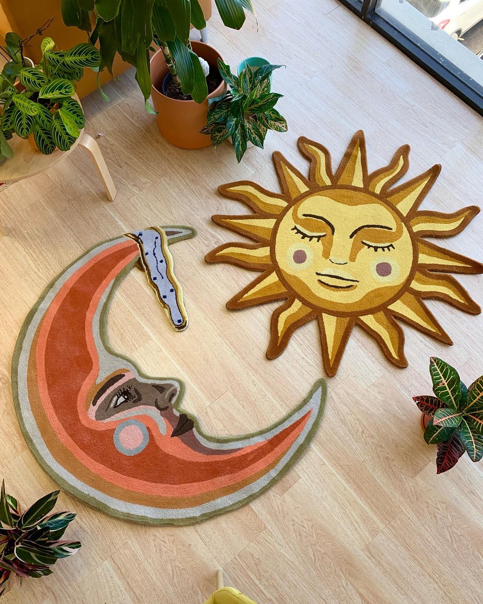 sincerelyart's tweet image. i make THE CUTEST rugs no joke 😩