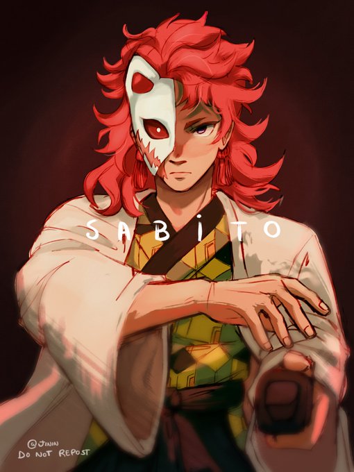 𝙃𝙮𝙤 🎏さんがTwitterに投稿した錆兎(鬼滅の刃)のイラスト。