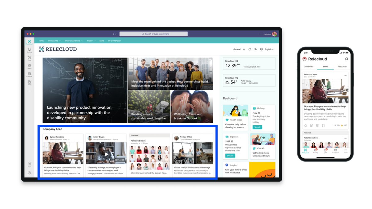 SharePoint's tweet photo. Explore how to instill a culture of connectivity in your organization, where everyone can engage and contribute to organizational communications using #SharePoint news posts, #Yammer communities, and #MicrosoftStream video. https://t.co/7SP6iL2Aes https://t.co/UWOOjCdj3m