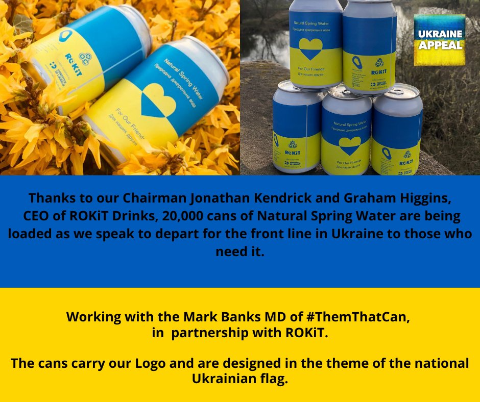ROKiTDrinks's tweet photo. #WeAreROKiT #ThemThatCan #ukraineappeal #ROKiTDrinks https://t.co/a0uLc4KHBO https://t.co/Gz8rNHWflu