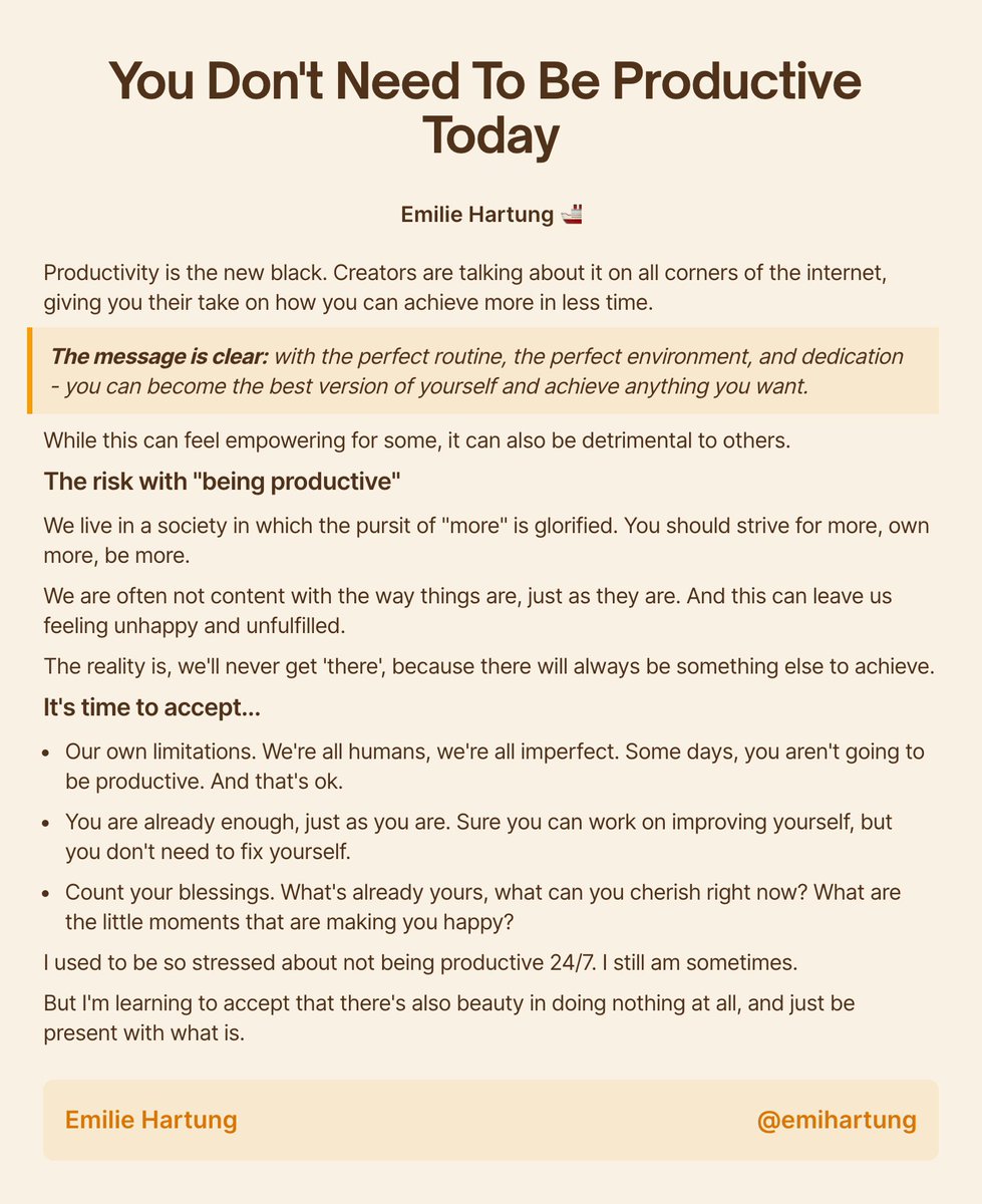 It's ok if you aren't being productive today.