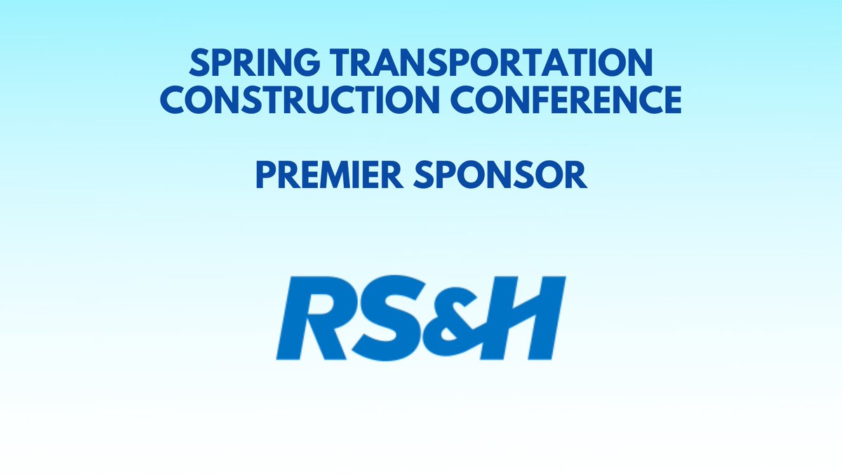 Thank you to RS&amp;H for being a Premier Sponsor for our VTCA Spring Transportation Construction Conference!

You can register for the event, see a list of attendees, and even peek at the program at vtca.org/event/vtca-spr….