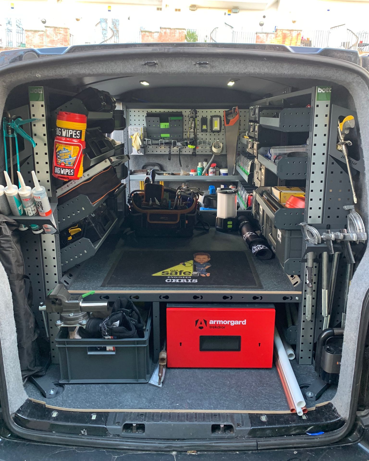 Vw caddy tool storage sale