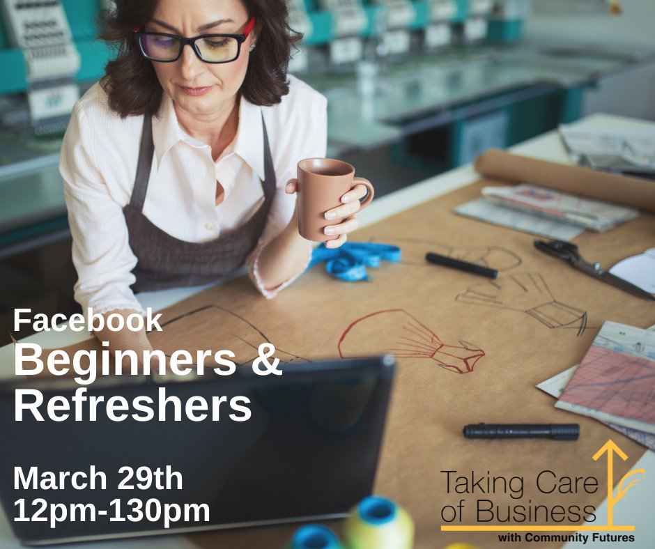 Comm_FuturesAC's tweet image. Join CF&apos;s own Elizabeth for the Lunch n Learn! Facebook for Business: Beginners &amp;amp; Refreshers. We will walk you through what&apos;s new!
Save your seat at : takingcareofbusiness.biz
#CFisTakingCareOfBusiness #CommunityFuturesBC